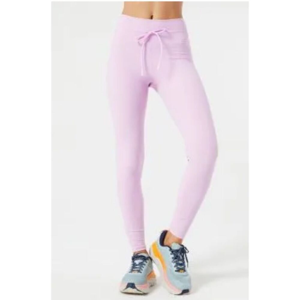L*Space Active Peony Turner Legging Tie Waist Ribbed Size Large NWT